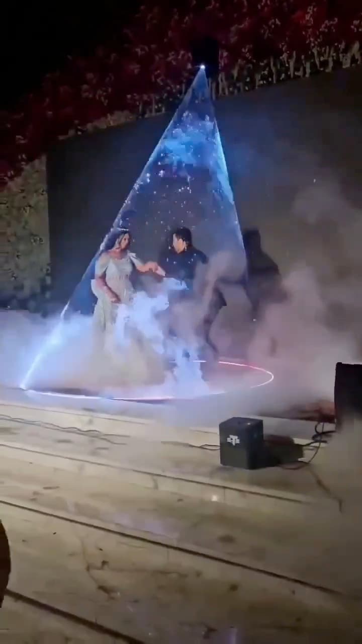 Laser Show With Butterfly | Ring Ceremony Effects