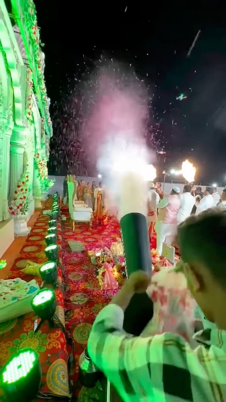 CO2 Rose Petal Shower | Jaimala Effects