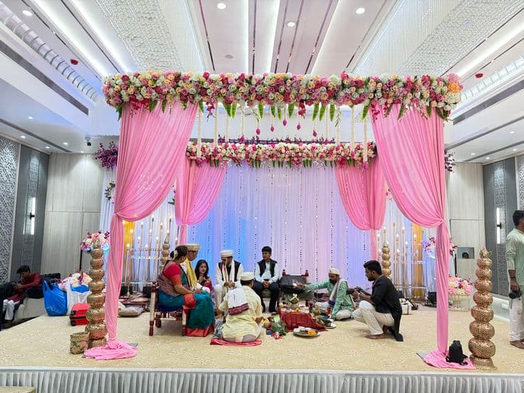 Royal Mandap & Floral Decor Architecture