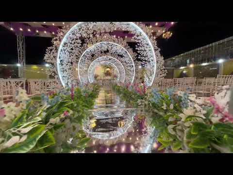 Magical Floral Arch Walkway & Mirror Floor