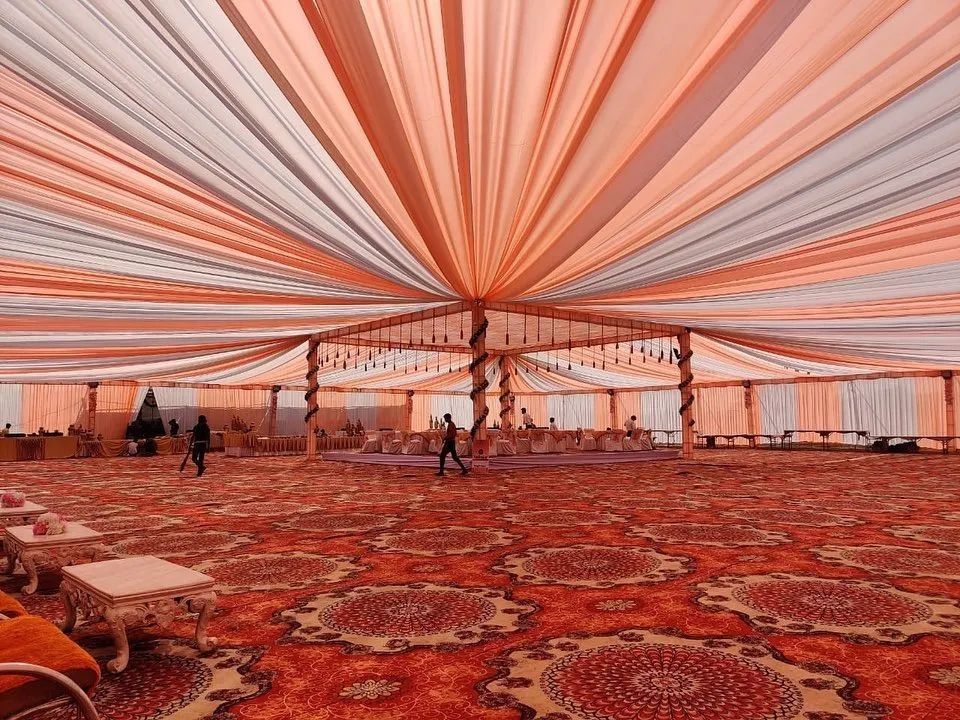 Luxury Tent Draping & Fairy Light Event Setup - Preview 5