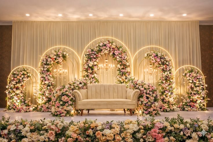 Luxury Wedding Stage Decor & Event Setup - Preview 10