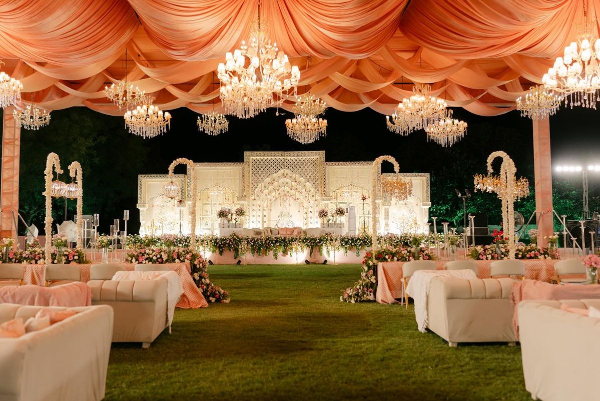 Luxury Tent Draping & Fairy Light Event Setup - Preview 3